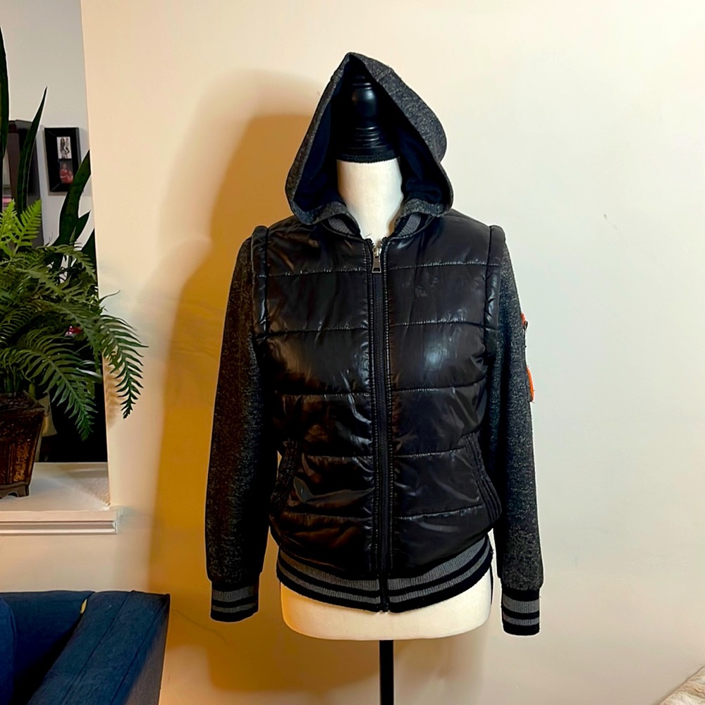 Urban Republic, black and grey boys , size Large jacket.
